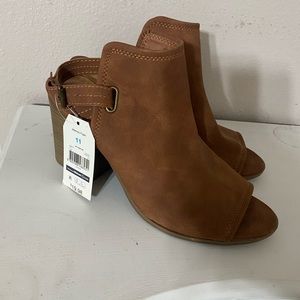 New - Slingback Bootie with Block Heel